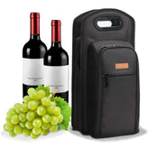 ALLCAMP wine travel bag exterior with sleek black design for stylish picnics