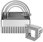 Alltop 5-piece biscuit cutters with handle for precise, consistent cookies