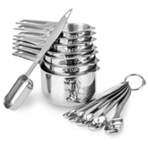 ALLWIN-HOUSEWARE W 13-piece set overview for precise measurements and easy storage
