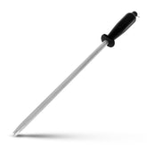 ALLWIN-HOUSEWARE W professional carbon steel sharpening steel 12-inch maintains sharp edges daily use.