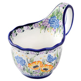 ALMA Meadow Elegy soup bowl with handle for easy serving and reheating