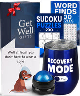 Amabeen Gifts Get Well Soon Basket 12oz tumbler hydration during recovery.