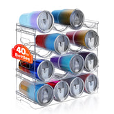 Amaoot large-compartment water bottle rack with wide slots for easy cabinet access.