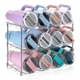 Amaoot larger bottle organizer with Stanley 40 oz slots for easy access.