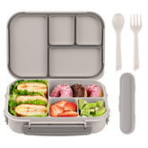 Amathley lunchbox with four compartments keeps meals separated for balanced portions.