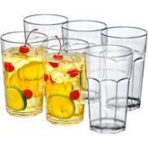 Amazing Abby Affinity 20oz tumbler, clear and stackable, ideal for easy serving.