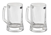 Amlong Crystal lead-free beer mug with foam, ideal for rich heady pours