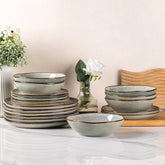 AmorArc ceramic dinner plate with unique reactive glaze for everyday dining.