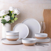 AmorArc hand-painted dinner plates 10.5-inch with artisanal glaze for elegant table settings.
