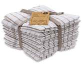 AMOUR INFINI beige dishcloth shows absorbent terry cotton for quick kitchen drying