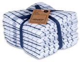 AMOUR INFINI blue dish cloths front view showing absorbent texture for fast drying