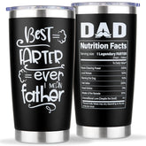 Amutta Best Dad Ever Cup front view, a humorous gift for Dad