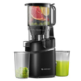 AMZCHEF juicer with 5.8-inch feed chute for effortless whole-fruit juicing
