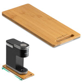 ANBOXIT bamboo appliance slider front view shows effortless, quiet movement.