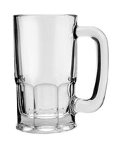 Anchor Hocking 20-oz beer mug front view shows clarity and capacity