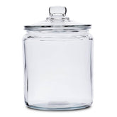 Anchor Hocking Heritage Hill half-gallon canister front view for pantry storage.