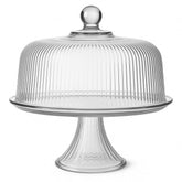 Anchor Hocking Monaco cake plate with clear display for desserts