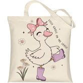 Anellyee Silly Goose tote with inner pocket for secure items on the go.