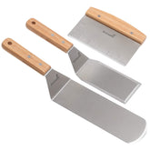 Anmarko pancake flipper with rounded corners for smooth griddle flips