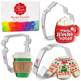 Ann Clark Cozy Winter sweater cookie cutter for festive holiday cookies and gifting.