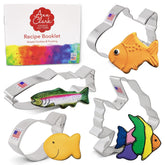 Ann Clark fish-cutters four-piece set for cookies and crafts.