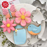Ann Clark Flower Garden butterfly cutter creates delicate butterfly shapes for spring cookies.