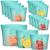 Annaklin reusable food bags stand-up design for easy filling and storage