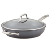 Anolon Accolade 12-inch Moonstone Gray pan for everyday searing.