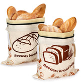ANPHSIN bread bag with double-seal zipper for longer freshness on the counter.