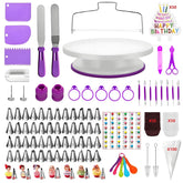 ANSLYQA cake decorating kit with rotating turntable for easy frosting