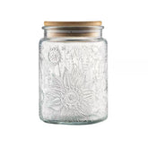ANSQU vintage glass jar with lid on countertop, ready for pantry storage