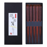 Antner wooden chopsticks set in a gift box, sturdy and reusable for daily meals.