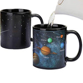 Antspirit heat-changing mug reveals solar system design when hot, ideal for science lovers.