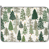 AnyDesign Christmas dish drying mat with forest trees for quick air-drying of dishes