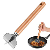 ANZIUS stainless steel meat chopper head for fast, even ground beef break-up