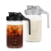 AoeJarry 32oz breast milk pitcher with pour spout for spill-free pouring.