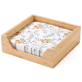 Aoravvik bamboo napkin holder top view keeps napkins neatly organized