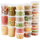 AOZITA 8oz deli container with lid for easy takeout and on-the-go meals.