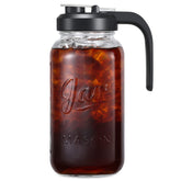 AOZITA 64oz glass pitcher with filter lid for smooth pouring