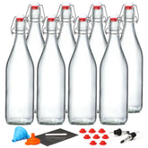 AOZITA swing-top bottle with airtight stopper for safe fermentation storage.