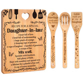 Apjielop cutting board with engraved message, ideal for thoughtful gifts.