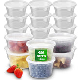 APSIC 12oz deli container with lid showing airtight seal for fresh takeout