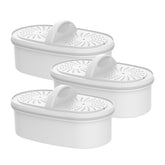AQUA CREST replacement filter pack front view highlighting Waterdrop compatibility