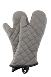ARCLIBER oven mitts in 16-inch length protecting forearms during cooking.