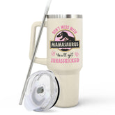 ARINIM mom tumbler with handle for easy carrying and hot beverages.