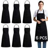 ARKBAODAN bib apron front pockets for quick tool access while cooking.