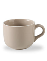 ARRADENS 21 oz beige soup mug with handle for easy gripping while hot