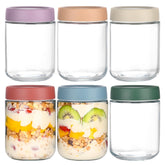 Artcochan overnight oats jar with 16 oz capacity and airtight lid for meal prep.