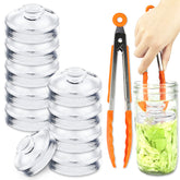 Artcome 10-pack glass fermentation weights keep brine submerged in large jars.