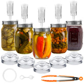 Artcome stainless steel lids for secure jar sealing during fermentation